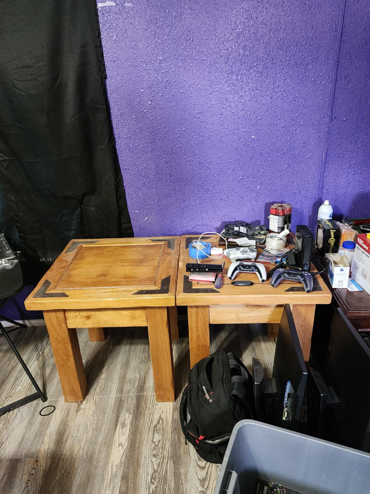 Two Side Table With Picture Frame
