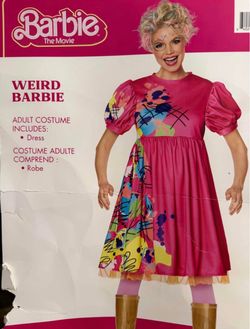 WEIRD BARBIE COSTUME DRESS NEW BARBIE DRESS