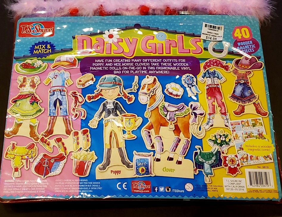 Daisy Girls Wooden Magnetic  Play Set 