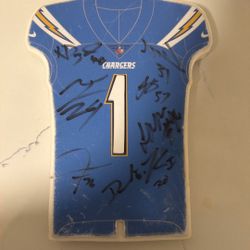 Signed Foam  LA Chargers Souvenir   