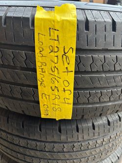 Set of 4 tires LT275/65r18 otani load range E good condition $185