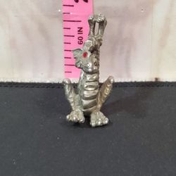 @CHV.   VINTAGE 1986 DRAGON FIGURE PEWTER TOFANO 