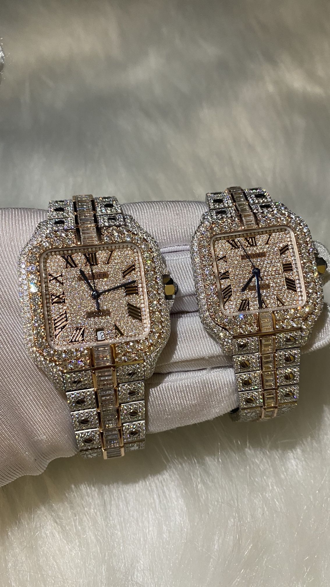 Cartier Watch For Men Diamond Tested Pass