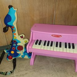 B. Woofer Kids Guitar and Melissa and Doug Piano