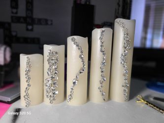 Battery operated Blinged candles