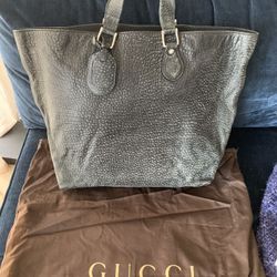 Gucci large black travel tote
