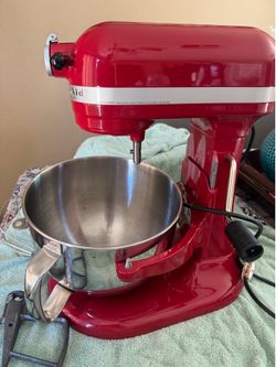 KitchenAid Professional 600 Stand Mixer 6 Qt Red Heavy Duty