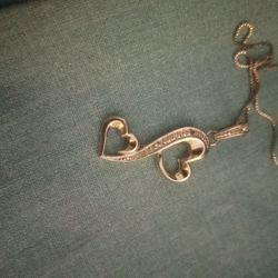 Tiffany Style Sterling Silver Heart Pendant With Necklace