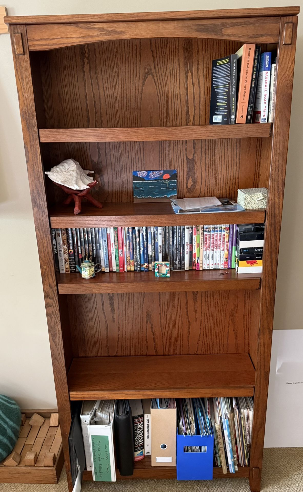 Wood Bookshelves (x2)