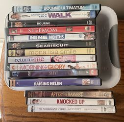 Variety Of DVD’S In Like new condition 