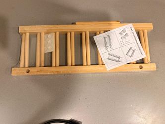Bamboo Plate Rack with Assembly Instructions