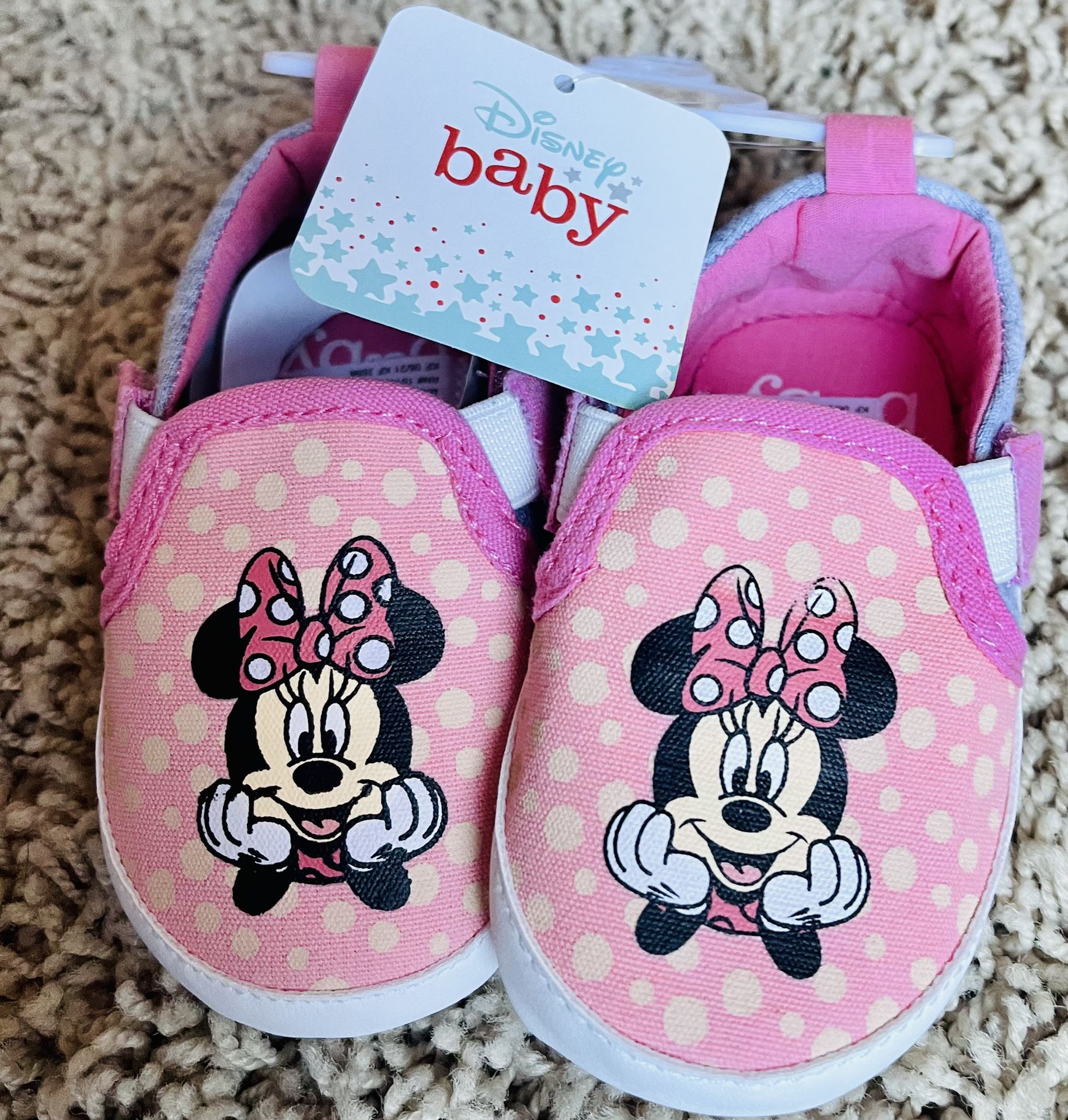 Disney Baby Minnie Mouse Crib Shoes 9/12 Months