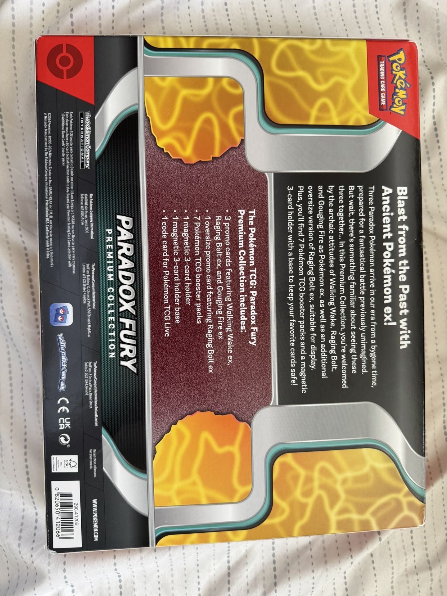 pokemon tcg paradox fury premium collection cards POKMON TCG Paradox Fury Premium Collection