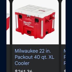 Milwaukee Packout Cooler Ice Chest