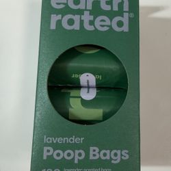 Earth Rated Dog Poop Bags, Refill Rolls, Lavender Scented, 120 count