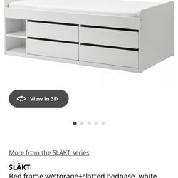 Slakt IKEA Twin Bed w/ Storage