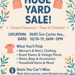 Huge Yard Sale