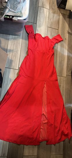 Womens Evening Watermelon Color Dress Size MEDIUM NEW 