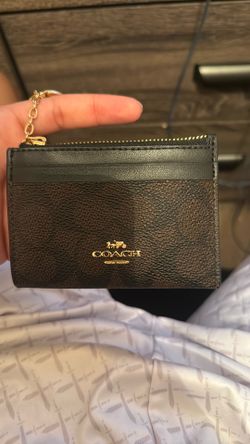 Coach Mini Skinny ID Card Case Keychain