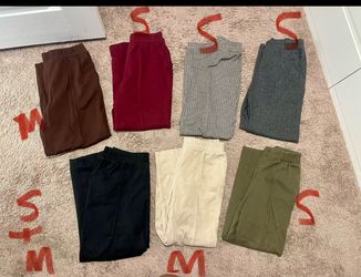 Women’s High Rise Tapered Ankle Knit Pull On Pants