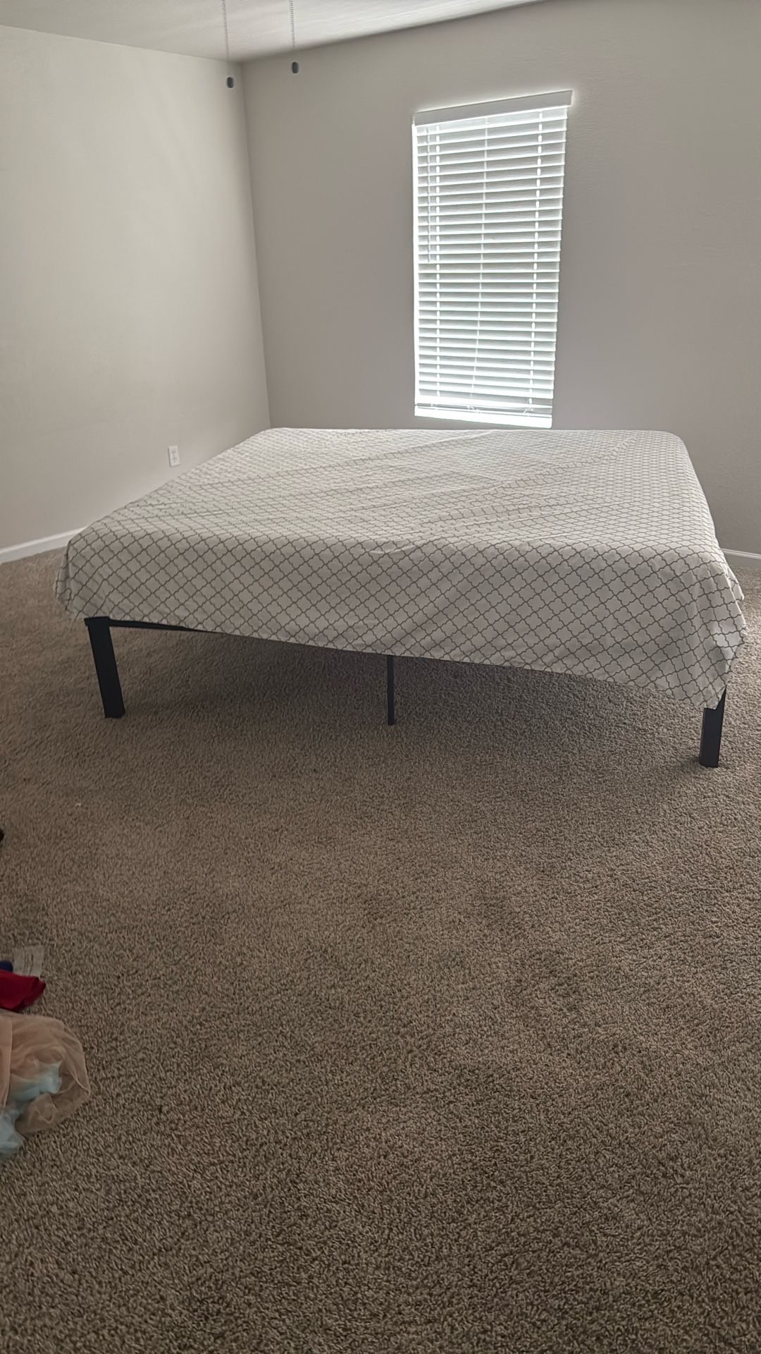King size bed and frame