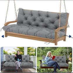Porch Swing Cushion Waterproof Outdoor  2-3 Seater Thicken 5" 