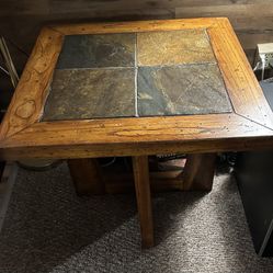 Matching Slate Coffee End Table & TV Table 