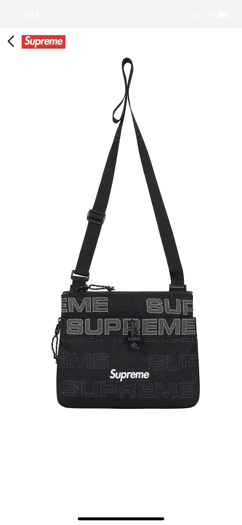 Supreme Man Bag, Nice Size, Comfortable Strap, Different.🔥