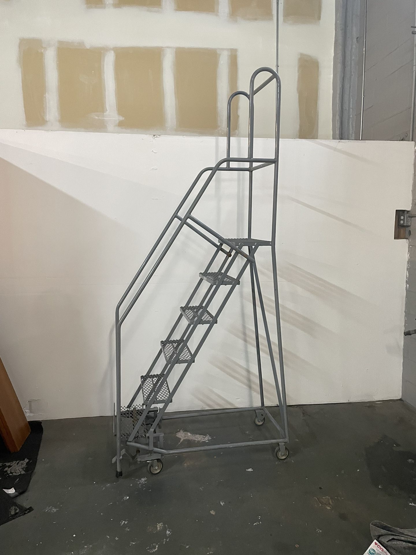 6 Step Rolling Safety Ladder by Uline