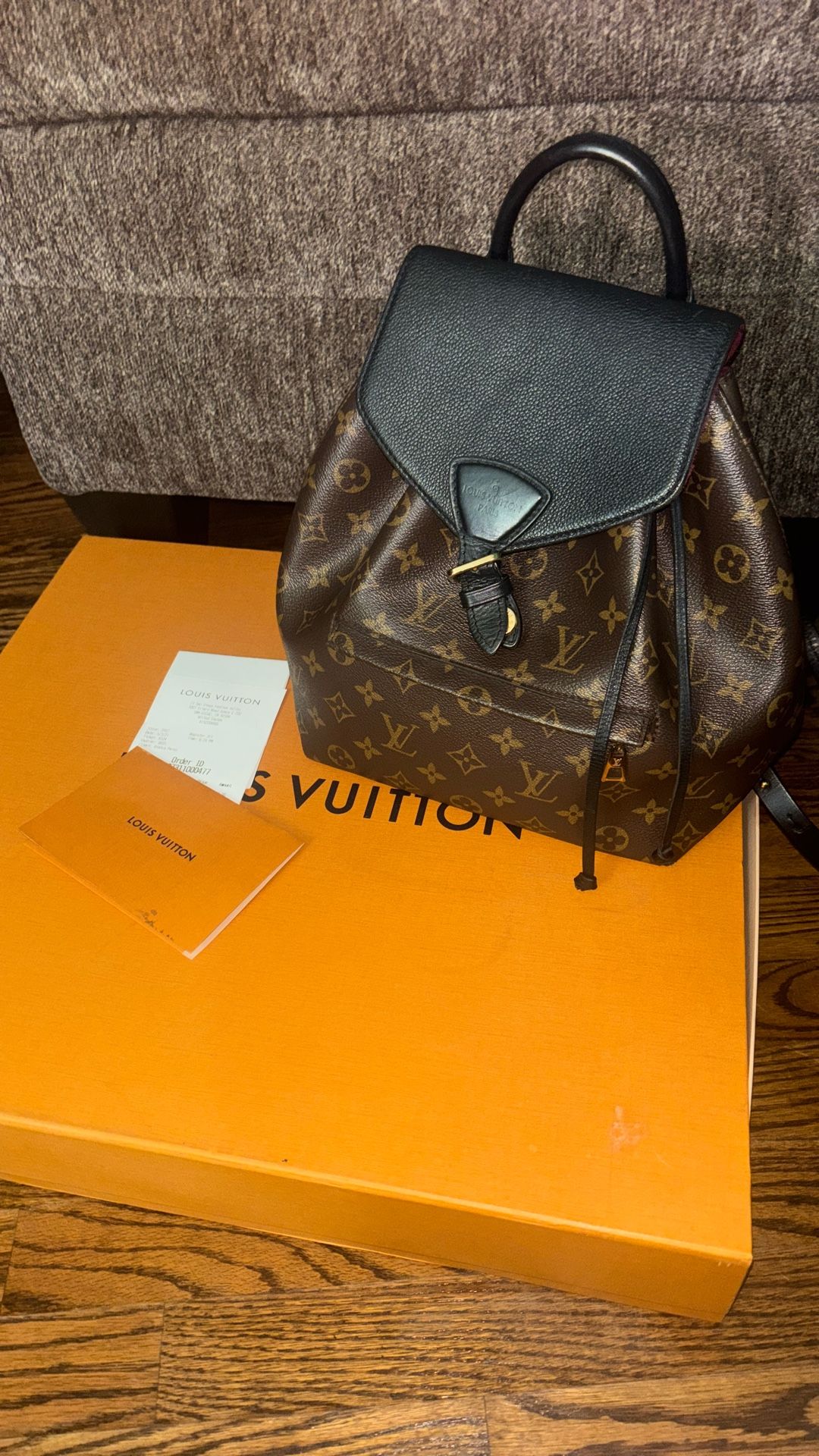 Louis Vuitton Backpack With Original Receipt