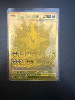 Pokemon pitch black Mega Darkrai ex gold card