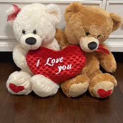 San Valentines Couple Teddy Bear “I Love You”
