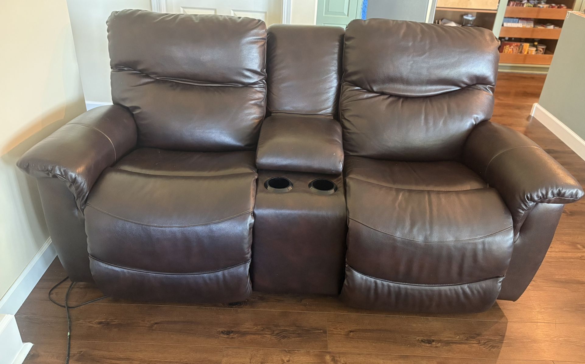 La-Z-Boy Leather Power Reclining Loveseat