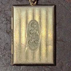 Gold Filled Pendant W/ Jesus & Spot For Wallet Size Picture...