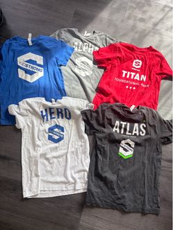 5 Kid strong T shirts