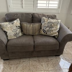 Grey Couch With Pillows