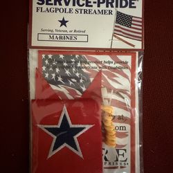 United States Marine Corps Flag pole streamer