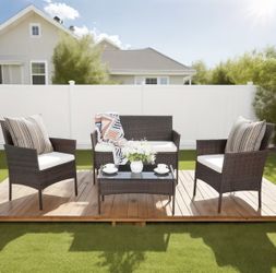 Brand New brown Patio Set Outdoor Furniture Set