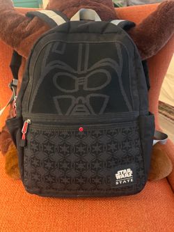 STATE x Star Wars Darth Vader Kane Backpack Stormtrooper Black Rare 15”