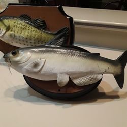 Vintage Talking  And Singing Fish Ilike New In Weeki Wachee Spring Hill