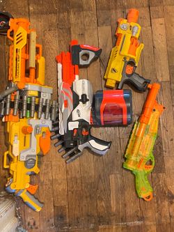 Assorted Nerf Blasters $15 Altogether