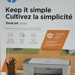 HP DeskJet 2755e Wireless Color All-in-One Printer I Print Copy Scan