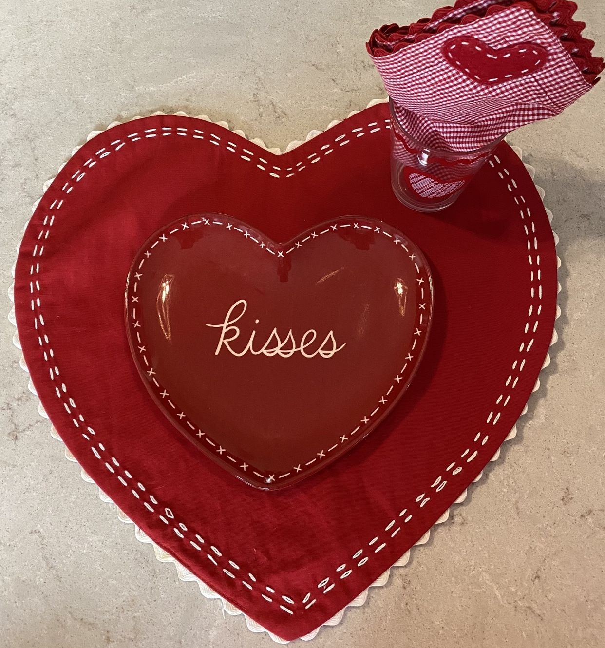 UPDATE! Pottery Barn kids matching Valentine’s Table settings