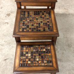 3 Solid wood table condition like brand new