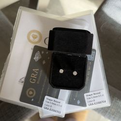 1cttw real moissanite certified vvs1 5mm earrings