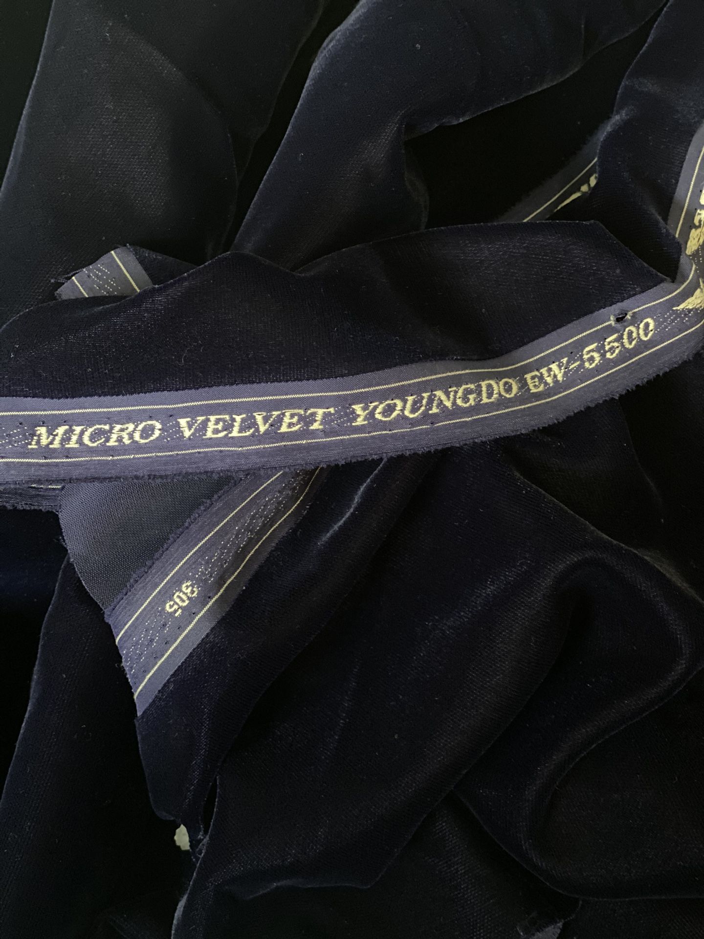 Micro Velvet Dark / Navy Blue
