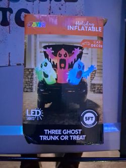 Joyin 5ft Three Ghost Trunk or Treat Inflatable
