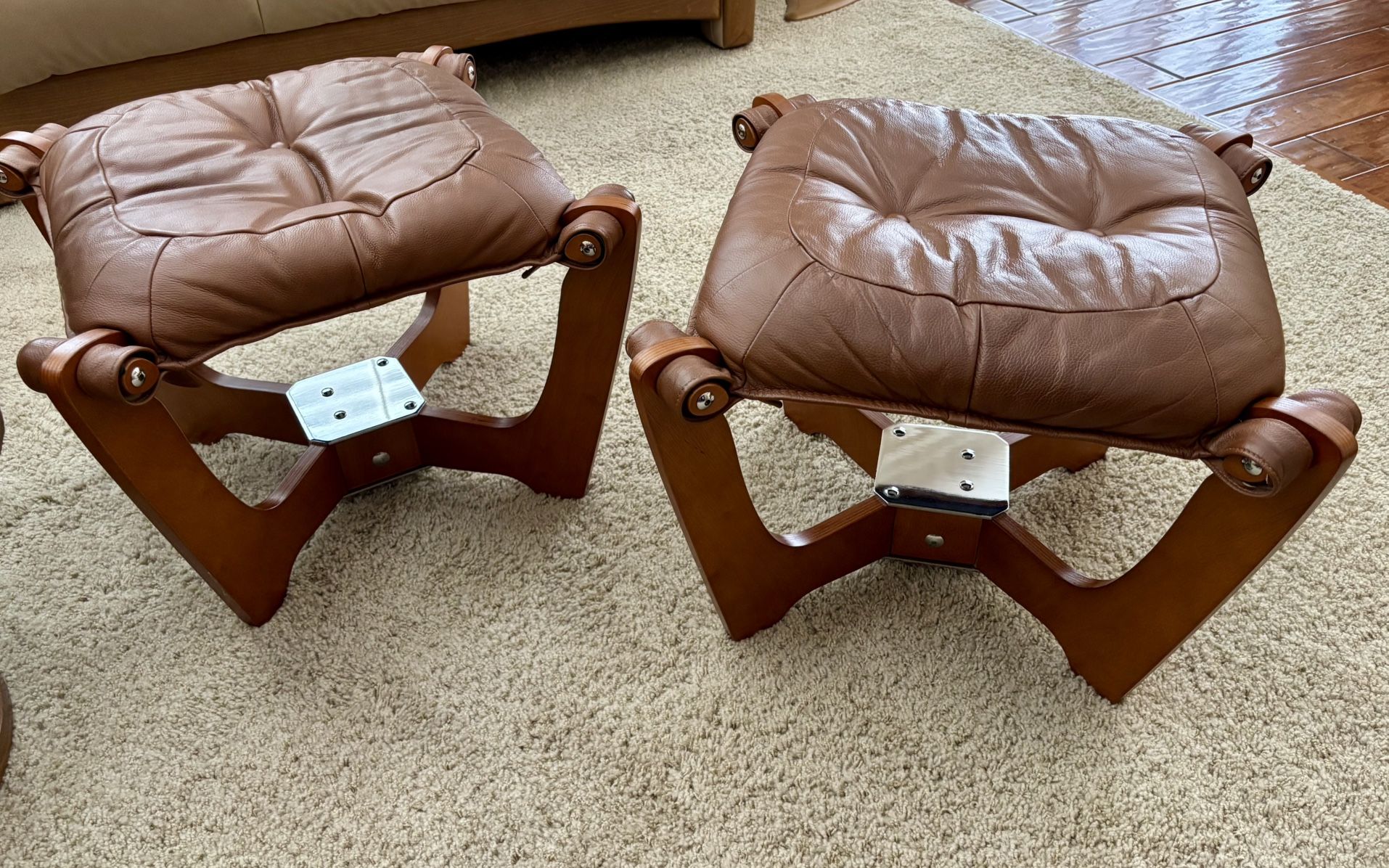 Leather Ottomans