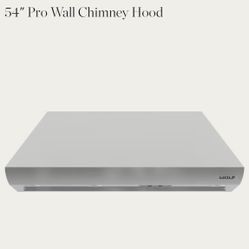 Wolf 54” Pro Wall Chimney Hood – BRAND NEW IN BOX 🔥