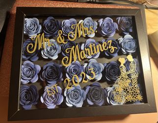 Custom Wedding Gift, Bridal Gift Box, Shadowbox